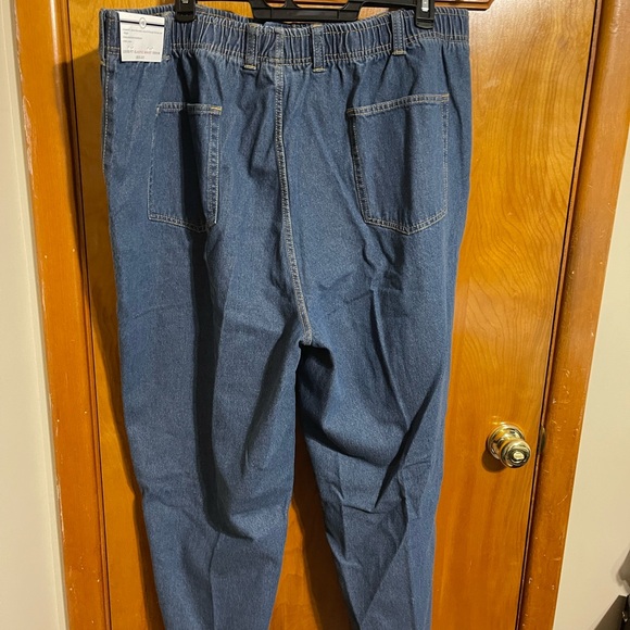Men’s Harbor Bay Loose Fit Elastic Waist Denim Jeans 3x 36 - Picture 8 of 9